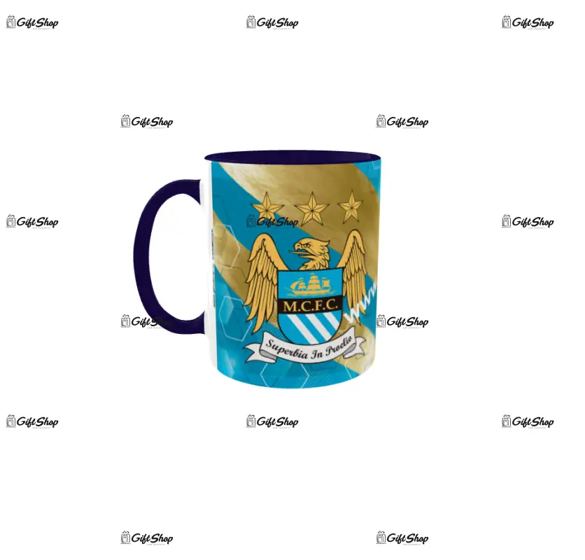 Manchester city fc, cana personalizata cu poza, model 3324